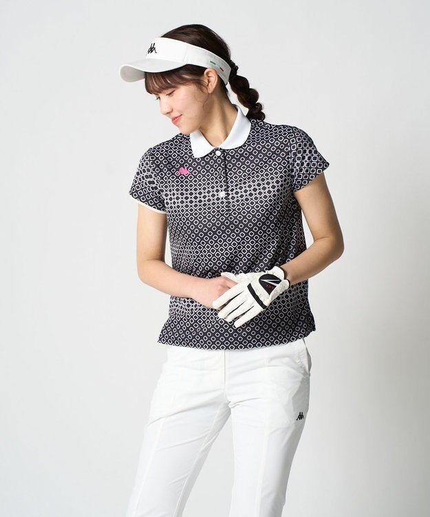 FILA GOLF／marie claire 【Kappa】半袖ポロシャツ ブラック