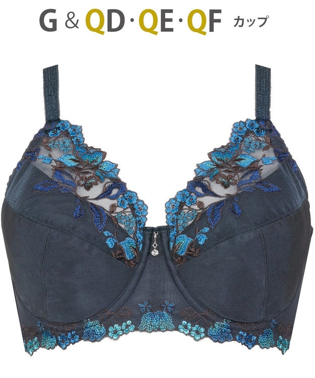 Wing Wing Lesiage 【5000シリーズ】 フルカップブラ 安定感のあるやさしいつけごこち PB5000 ウイング／ワコール グレイッシュブルー