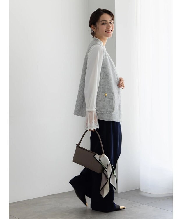 Te chichi 【セレモニーアイテム】レースカフスブラウス オフホワイト