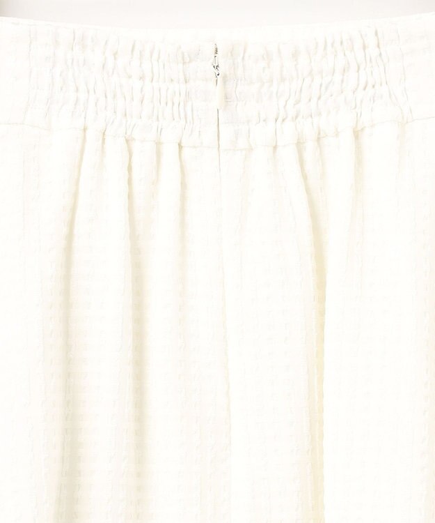 組曲 ステッチストライプドビー フレアスカート アイボリー系