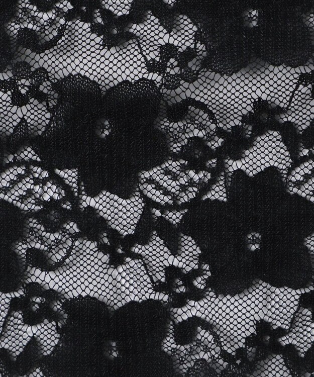 WEGO チョーカーリボン付きレースロンT ブラック