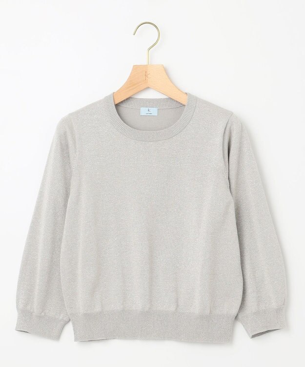 組曲 【WEB限定・2SET】ラメ入りアンサンブルニット シルバー系