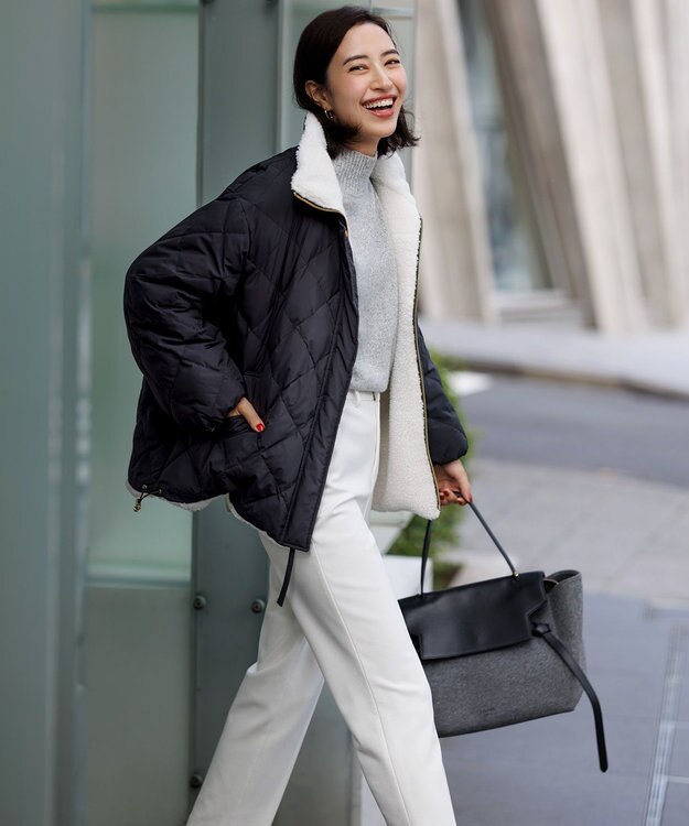 UNFILO ウールカシミヤ ハイネックニット グレー