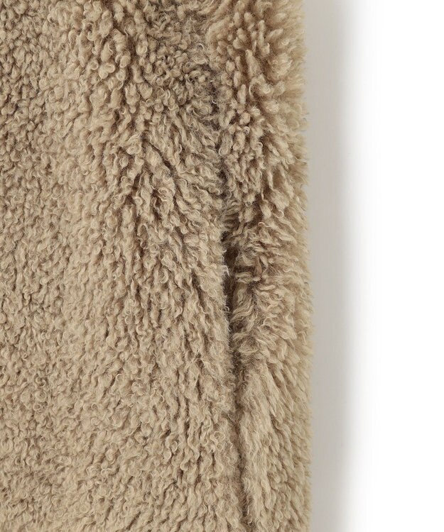 23区 S ECOPEL カーリーファーコンビ ジレ ベージュ系