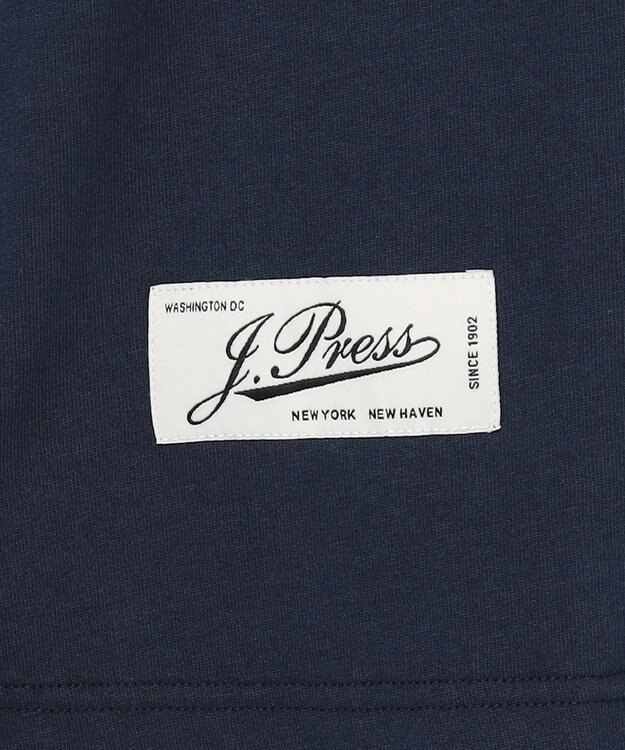 J.PRESS MEN 【NYUZELESS】SKI プリント ロングスリーブ Tシャツ ネイビー系