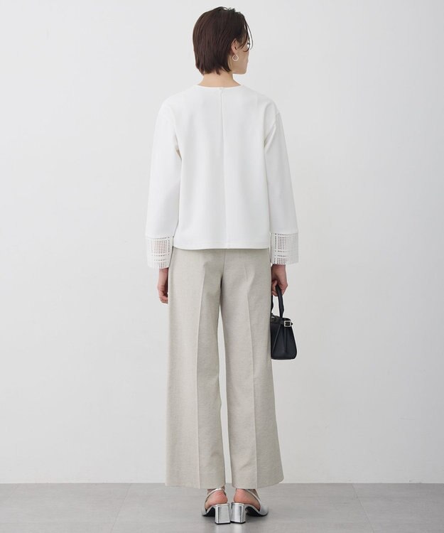 ICB L 【先行予約】 レースコンビジャージー トップス オフホワイト