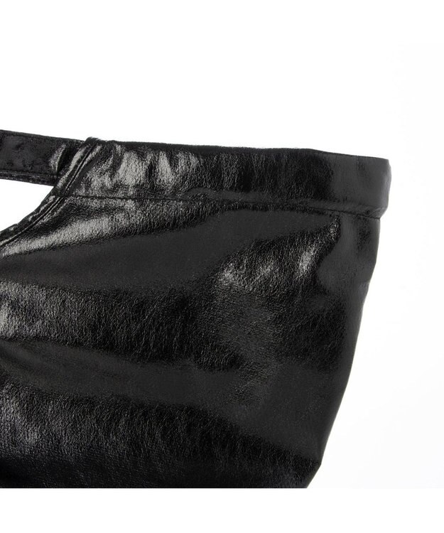 UNBILLION カシュカシュ cachecache / メタリックギャザーパッカブルトート ブラック