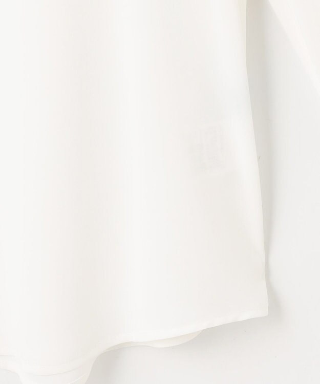 組曲 S ライトデシン プリーツブラウス アイボリー系