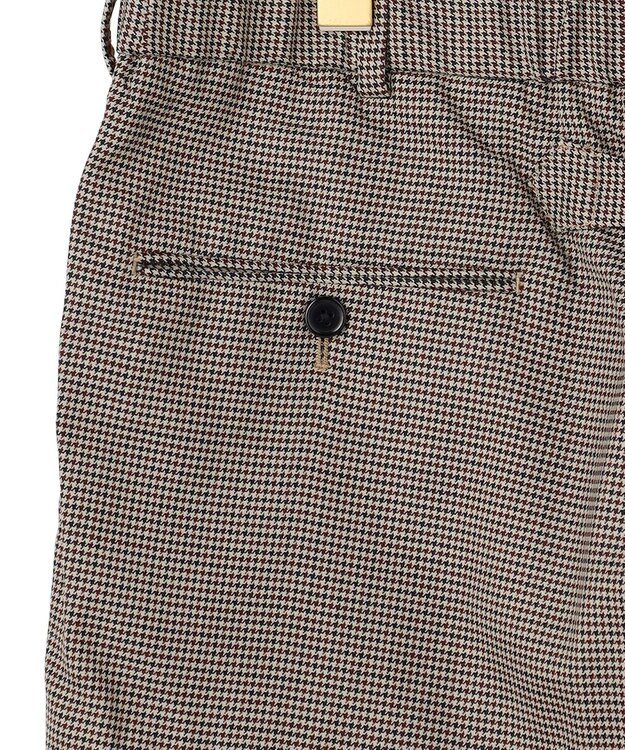 J.PRESS MEN 【J.PRESS ORIGINALS】【UNISEX】Wool Polyester Gunclub Check Piped Stem Nontuck Slacks ベージュ系3