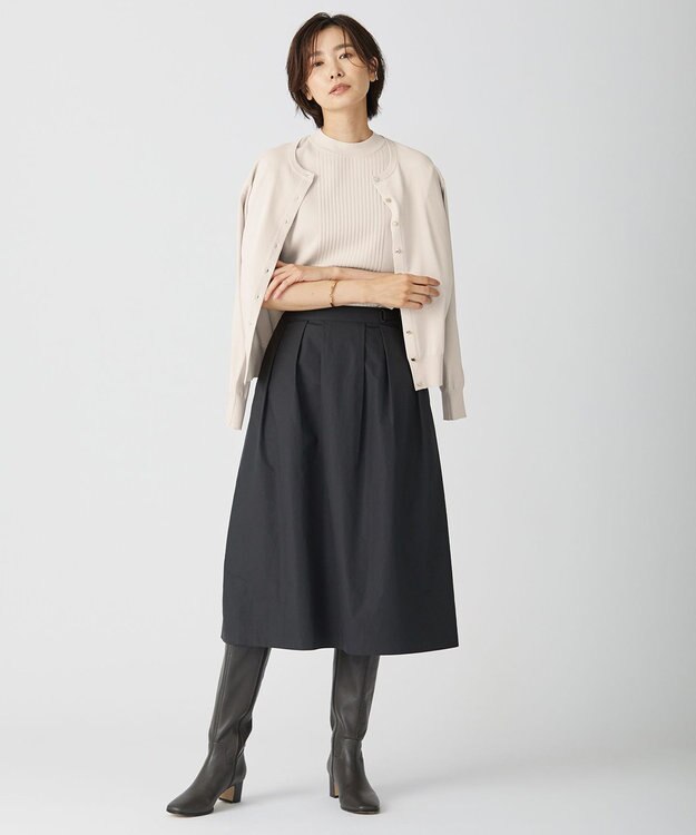 J.PRESS LADIES レザー ロングブーツ ブラウン系