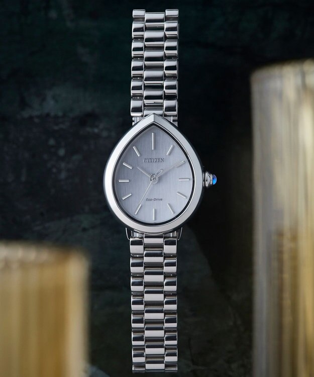CITIZEN 【電池交換不要】ドロップ形状のジュエリーライクウオッチ EM1200-55A シルバー シルバー