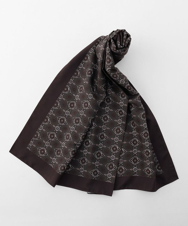 JOSEPH ABBOUD クラシッククレスト スカーフ オリーブ系5