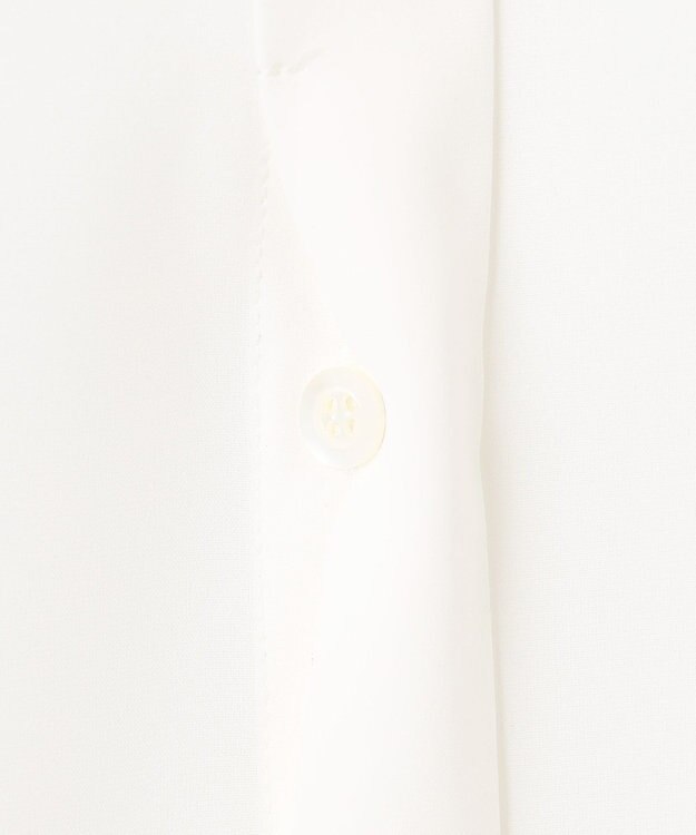 組曲 S ライトデシン プリーツブラウス アイボリー系