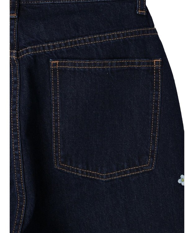 Green Parks ・Ｄｏｕｂｌｅ　Ｆｌａｇｓ　ハナ＆ハート　刺繍デニムパンツ One Wash