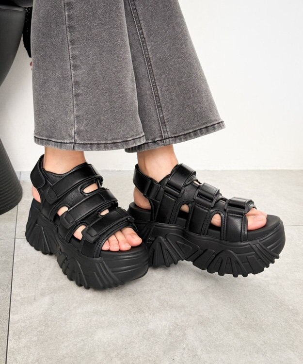 WEGO 厚底ボリュームスポサン ブラック