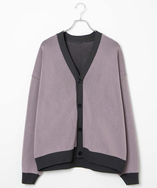 WEGO クリアライトリバーシブルカーディガン ダークグレー