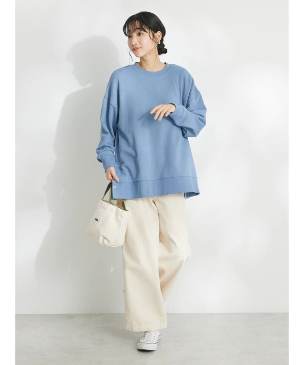 CRAFT STANDARD BOUTIQUE 裏毛リングドットプルオーバー Sax