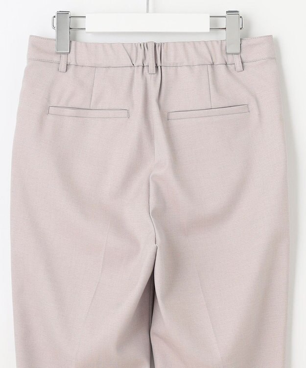 J.PRESS LADIES 【洗える】シャークスキン テーパード パンツ ピンク系