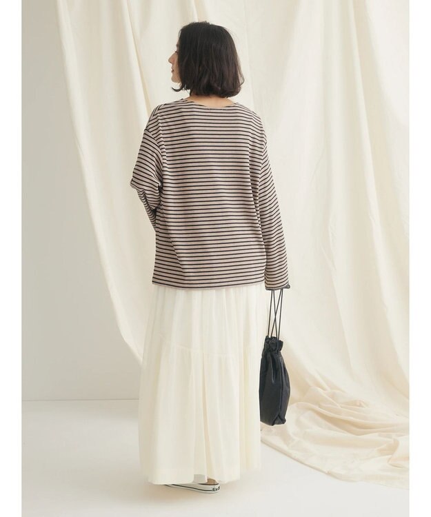 CRAFT STANDARD BOUTIQUE ボーダーワッフルプルオーバー Beige