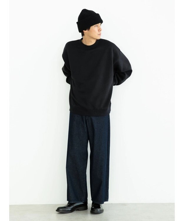 CRAFT STANDARD BOUTIQUE ニットフリーススウェット Black