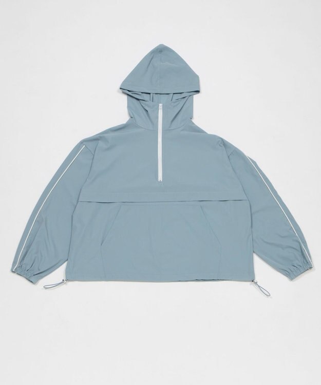 WEGO 【日焼け対策/セットアップ対応】ラッシュガードラインアノラックパーカー ブルー