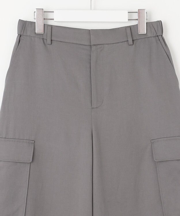 自由区 L 【洗える】テンセルツィルカーゴ パンツ グレー