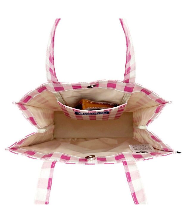 ROOTOTE 1028【ラミネート加工A4収納】SN.アーキャトル.ラミネート-Q 02：チェック・ピンク