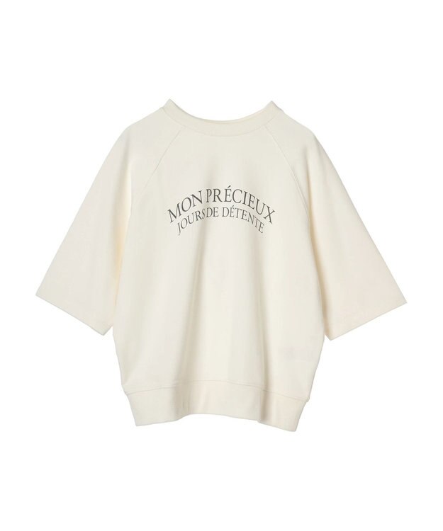 Green Parks BEST PRICE ２ｗａｙ ミニ裏毛ロゴトレＴＥＥ Off White