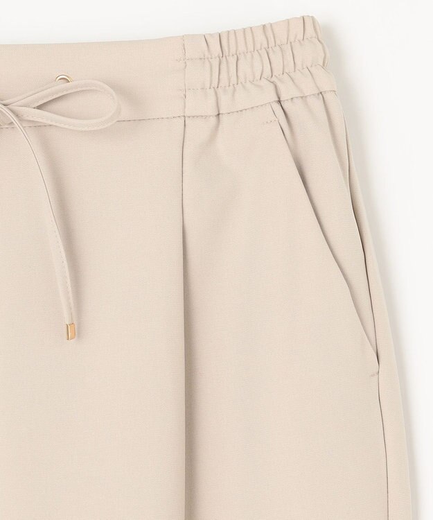 ANY L 【ウエストゴム/ストレッチ/セットアップ可】イージィケアストレッチテーパードパンツ ベージュ