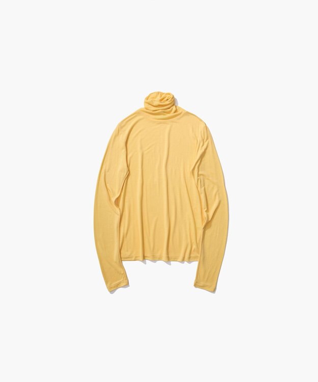 ATON MODAL SILK JERSEY | タートルネック YELLOW