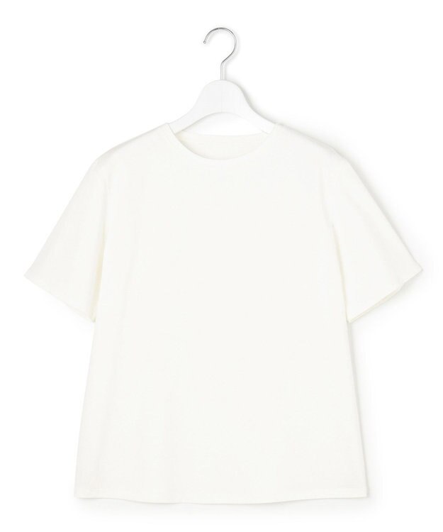 23区 L 【好評につき新色追加/汗じみ防止】エンブロイダリージャージー レースキャミソール付き カットソー ブラック系