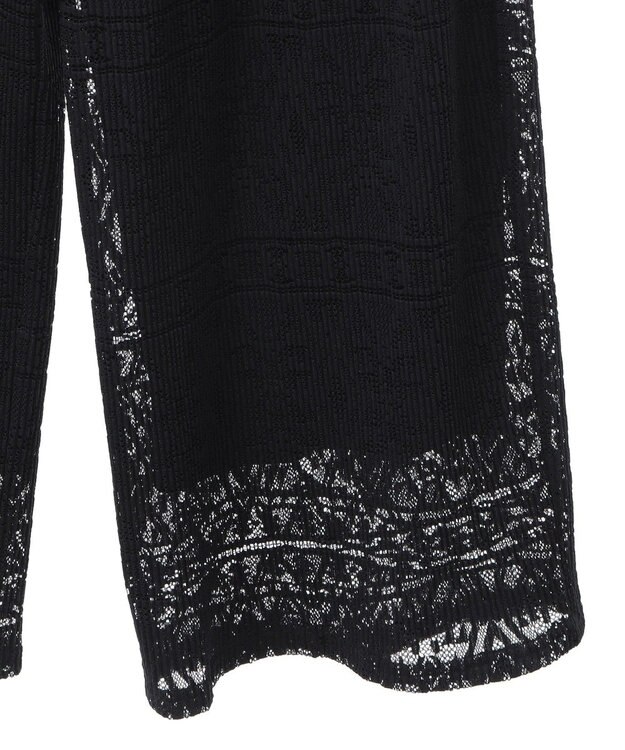 AMERICAN HOLIC プリーツレースパンツ Black