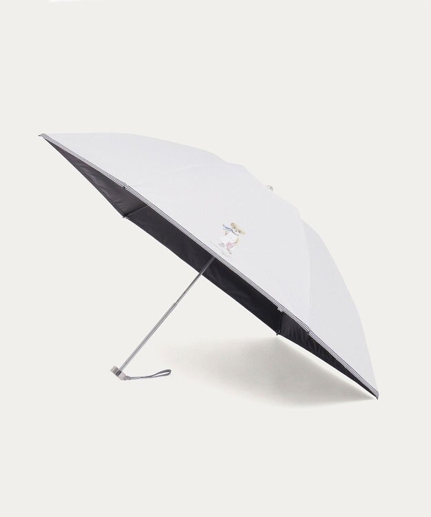 MOONBAT 【遮光率100％/遮熱/UV/軽量】POLO RALPH LAUREN（ポロ ラルフローレン）晴雨兼用日傘  ポロベア 折りたたみ傘 オフホワイト