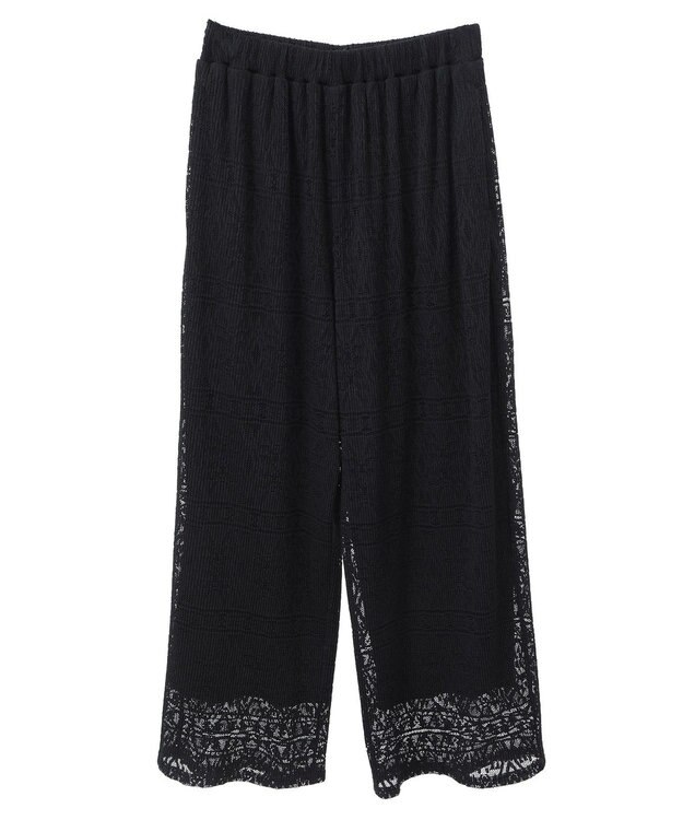 AMERICAN HOLIC プリーツレースパンツ Black