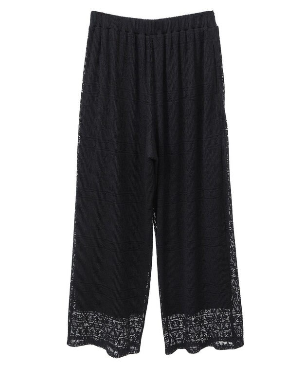 AMERICAN HOLIC プリーツレースパンツ Black