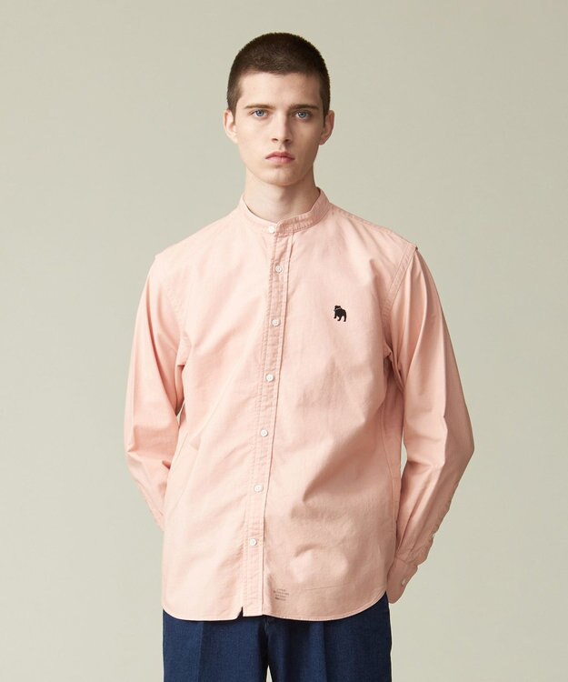 J.PRESS MEN 【大人気バックブル】バンドカラー オックスフォードシャツ