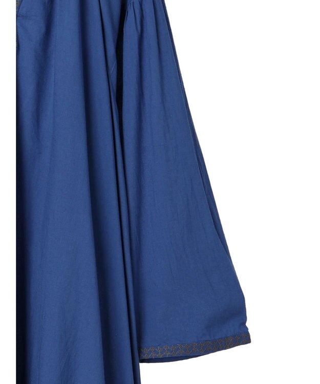 CRAFT STANDARD BOUTIQUE ★インドコットン　ボタニカル刺繍ワンピース Blue