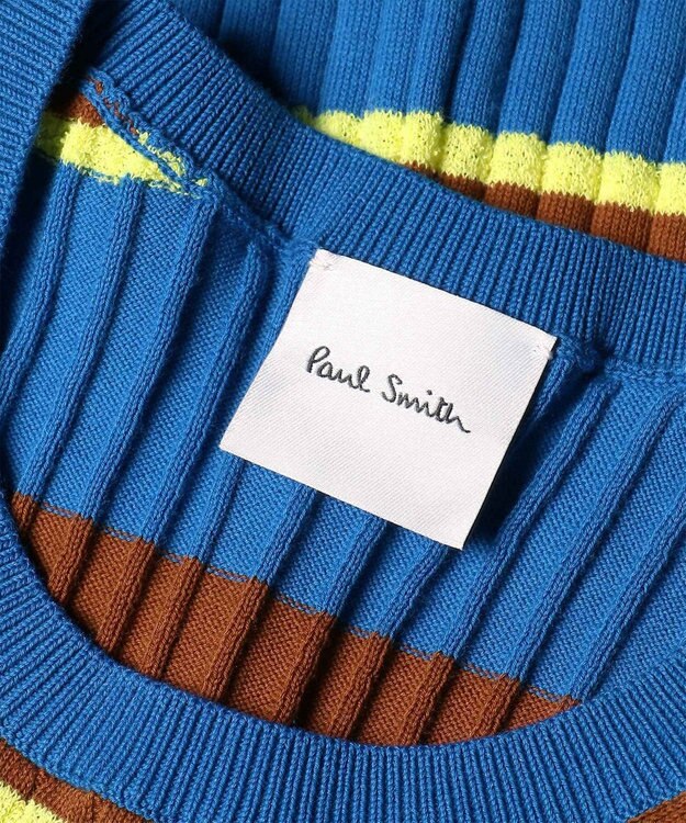 Paul Smith ボーダー ショートスリーブ ニット ブルー