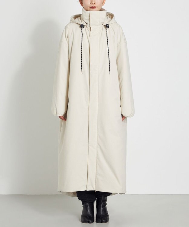 NAVE 【NAVE】パディング ロングコート アイボリー系