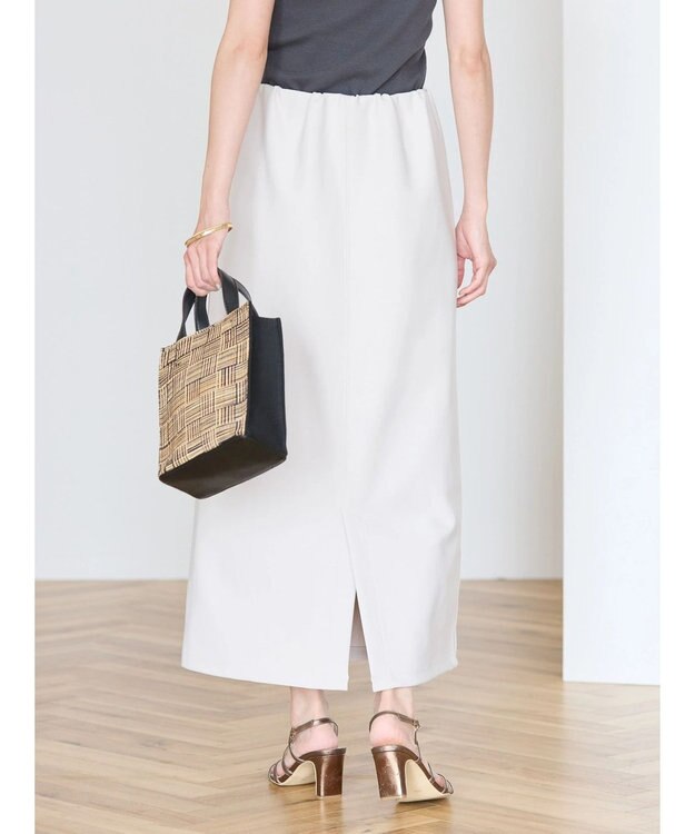 AMERICAN HOLIC クレープジョーゼットタイトスカート Light Gray