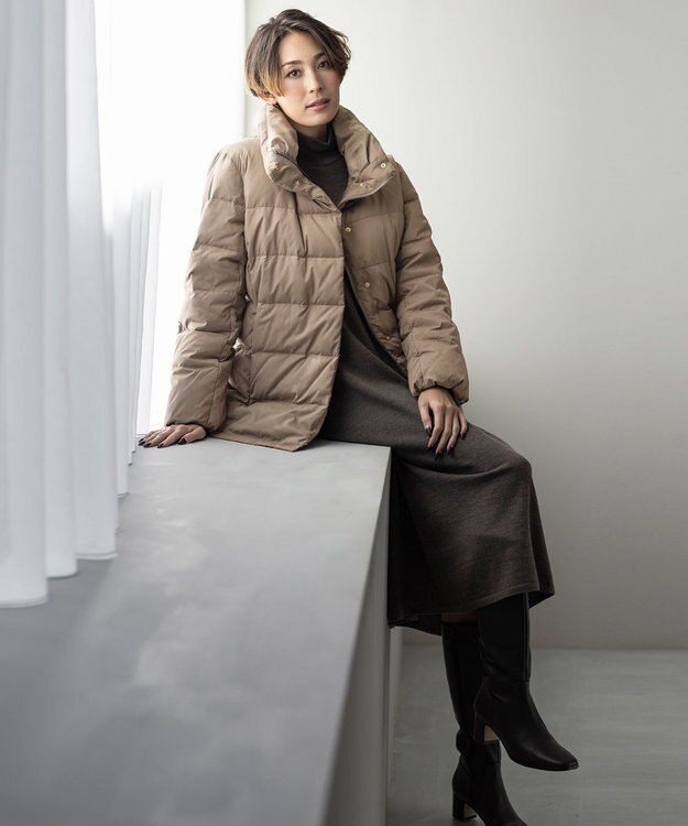 J.PRESS LADIES 【WEB限定カラーあり・洗える】EASY WOOL ワンピース ブラウン系