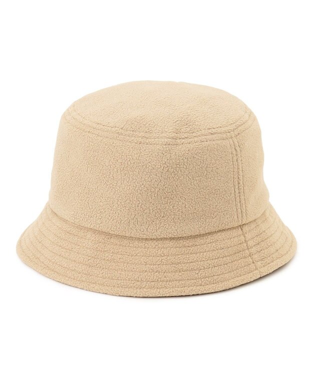 J.PRESS YORK STREET 【UNISEX】フリースロゴバケットハット ベージュ系