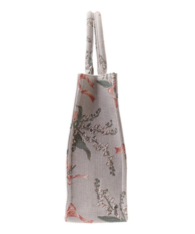 Maison de FLEUR すずらん柄ゴブランスクエアトートバッグ Gray