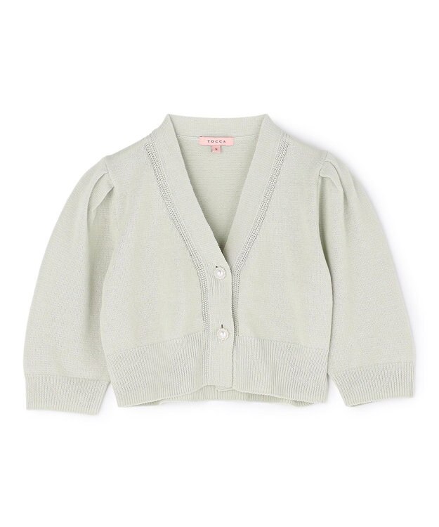 TOCCA SUGAR BITES ニットカーディガン ライトグリーン系