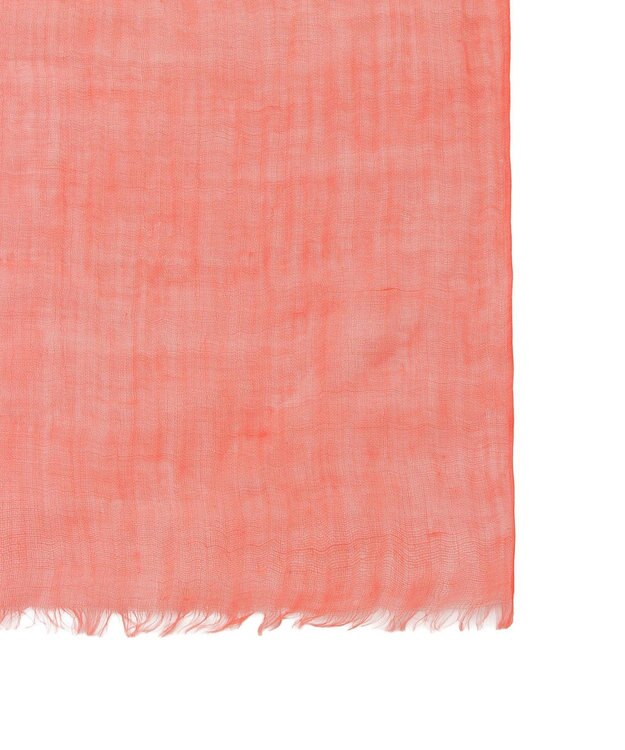 MOONBAT FURLA (フルラ) 無地ストール 麻 カシミヤ  180cm×85cm  手洗い可能 オレンジ