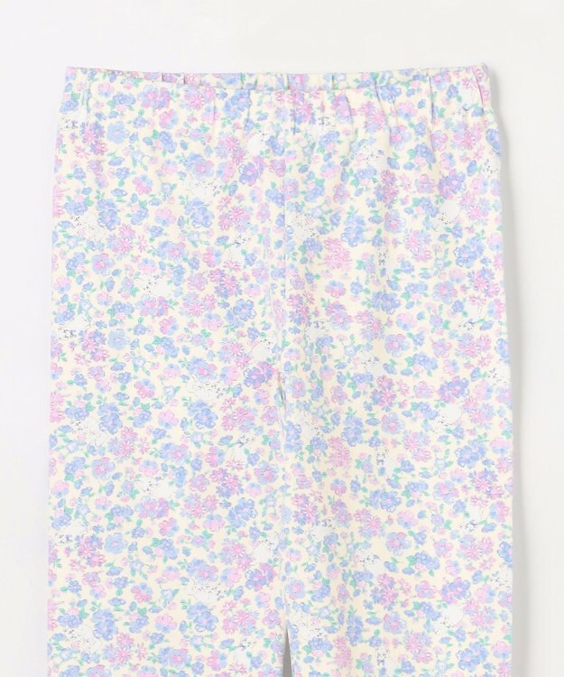 ANY KIDS 総柄フルレングス レギンス ネコ×花柄