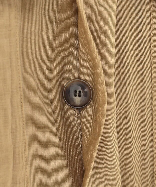 23区 【先行予約】リネンミックスシアースラブ ミリタリージャケット ベージュ系