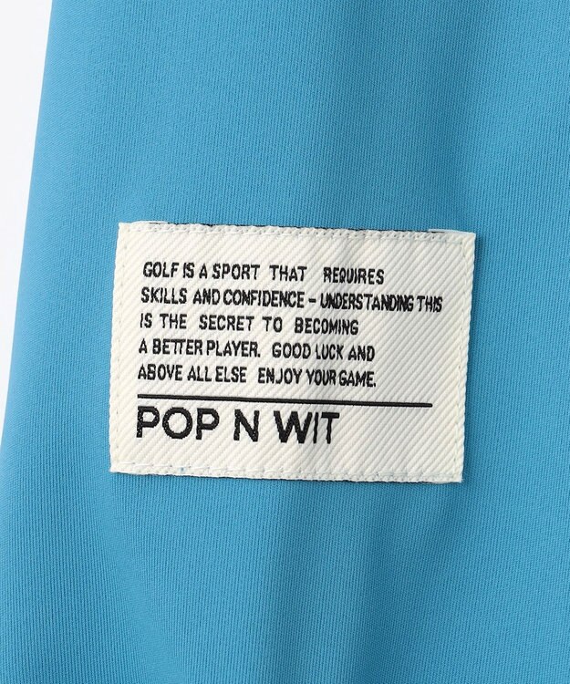 PW CIRCULUS 【吸水速乾 / UV遮蔽率99.5% UVカット / ストレッチ】【WOMEN】ドルマンスリーブモックネックT ゴルフウェア レディース スカイブルー系