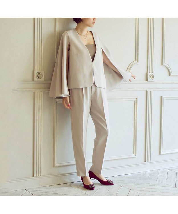 MODE ET JACOMO <MODE ET JACOMO>ビジューバックルパンプス ワインスエード