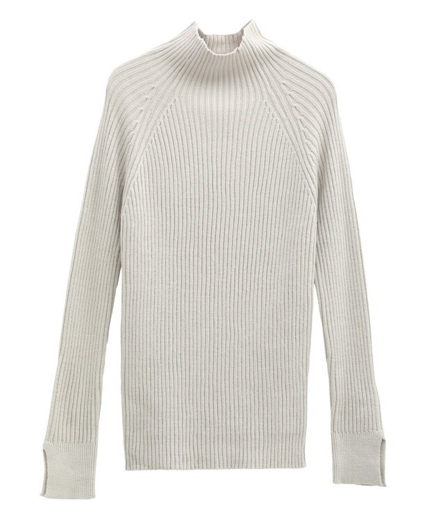 Green Parks ・Ｐｅｔｉｔ　Ｆｌｅｕｒ　ボトルネックリブニット Light Gray